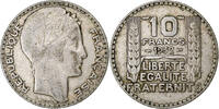 France 10 Francs Turin, Paris, Silver, KM:878 -