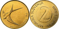 Slovenia 2 Tolarja Nickel-brass, KM:5 -