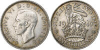 Great Britain Shilling George VI, Silver, KM:854 -