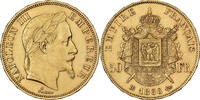 France 50 Francs Napoleon III, Napoléon III, Strasbourg, Gold -