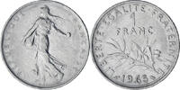France Franc Coin, Semeuse, Paris, Nickel, KM:925.1 -