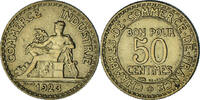 France 50 Centimes Chambre de commerce, Aluminum-Bronze -