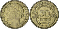 France 50 Centimes Morlon, Paris, Aluminum-Bronze, KM:894.1 -