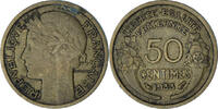 France 50 Centimes Morlon, Paris, Aluminum-Bronze, KM:894.1 -