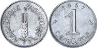 France Centime Épi, Paris, Stainless Steel, KM:928 -