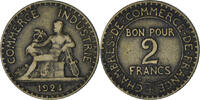 France 2 Francs Chambre de commerce, Paris, Aluminum-Bronze -