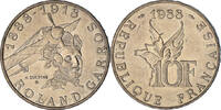 France 10 Francs Roland Garros, Aluminum-Bronze, KM:965 -