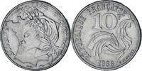 France 10 Francs Jimenez, Paris, Nickel, KM:959 -