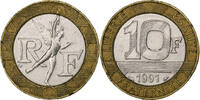 France 10 Francs Génie, Bi-Metallic, KM:964.1, Gadoury:827 -