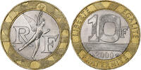 France 10 Francs Génie, Bi-Metallic, KM:964.1, Gadoury:827 -