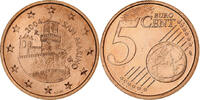 San Marino 5 Euro Cent Rome, Copper Plated Steel, KM:442 -