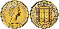 Great Britain 3 Pence Nickel-brass, KM:900 -