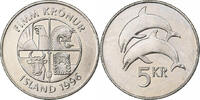 Iceland 5 Kronur Nickel plated steel, KM:28a -