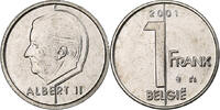 Belgium Franc Albert II, Nickel Plated Iron, KM:188 -