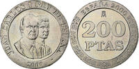 Spain 200 Pesetas Juan Carlos I, Copper-nickel, KM:992 -