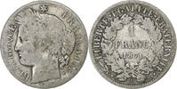 France Franc Cérès, Paris, Silver, Gadoury:465a, KM:822.1 -