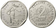 France 2 Francs Semeuse, Paris, Nickel, Gadoury:547, KM:942.1 -