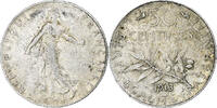 France 50 Centimes Semeuse, Paris, Silver, Gadoury:420 -
