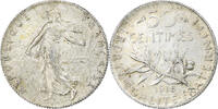 France 50 Centimes Semeuse, Paris, Silver, Gadoury:420 -