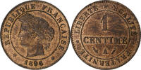 France 1 Centime Cérès, Paris, Bronze, Gadoury:88 -