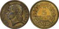 France 5 Francs Lavrillier, Paris, Cupro-Aluminium -
