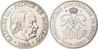 Monaco 100 Francs Rainier III, 50e anniversaire de règne, Silver -
