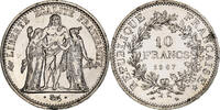 France 10 Francs Hercule, Paris, Silver, Gadoury:813, KM:932 -