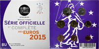 France Coffret 1c. à 2€ 2015 MDP BU, MDP STGL 334.27 元  ＋  41.42 元 运费