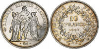 France 10 Francs Hercule, Paris, Silver, Gadoury:813, KM:932 -