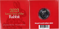 Australia 50 Cents Elizabeth II, Year of the Rabbit, Canberra, BU -