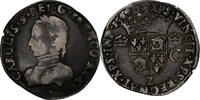 France Teston du Dauphiné Charles IX, Grenoble, Silver -