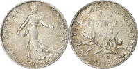 France 50 Centimes Semeuse, Paris, Silver, Gadoury:420 -