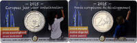 Belgium 2 Euro European Year for Development, Coin card, Brussels -