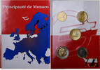 Monaco Coffret 10 c. - 2 Euro Rainier III & Albert, MDP -