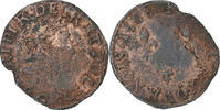 France Double Tournois Henri III, Poitiers, Copper -