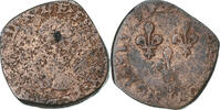 France Double Tournois Henri III, Copper, Gadoury:455 -