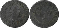 France Double Tournois Henri III, Paris, Copper, Gadoury:455 -
