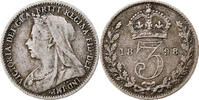 United Kingdom 3 Pence 1898 London Victoria, London, Silver, KM:777 S+ 166.93 元  ＋  41.42 元 运费
