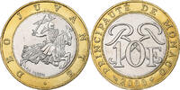 Monaco 10 Francs Rainier III, Paris, Bi-Metallic, Gadoury:MC160 -