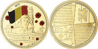 Belgium Medaille Centenaire de la Grande Guerre, Gold plated copper, Proof -
