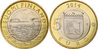 Finland 5 Euro Black-throated loon, Vantaa, Bi-Metallic, KM:208 -