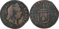 France Sol à la vieille tête Louis XV, La Rochelle, Copper -