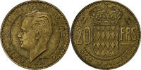 Monaco 20 Francs Rainier III, Monnaie de Paris, Cupro-Aluminium -