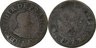 France Double Tournois Henri IV, Paris, Copper, Gadoury:538 -