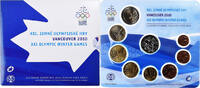 Slovakia 1 c. to 2€ + token Olympic Games, Colourized, Kremnica -