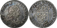 France 1/12 Ecu à la mèche courte Louis XIV, Paris, rose, Silver -