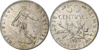 France 50 Centimes Semeuse, Paris, Silver, Gadoury:420 -