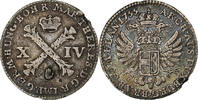 AUSTRIAN NETHERLANDS 14 Liards Austrian Netherlands, Maria Theresa, Antwerp, Silver -