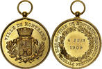 France Medal Fête fédérale, ville de Montbard, Gilt Bronze -