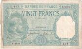 France 20 Francs 1918 Bayard, 1918-05-14, U.4556 S 668.96 元  ＋  41.42 元 运费